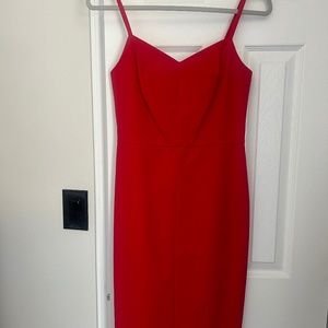 Banana Republic Red Cami Sheath Dress